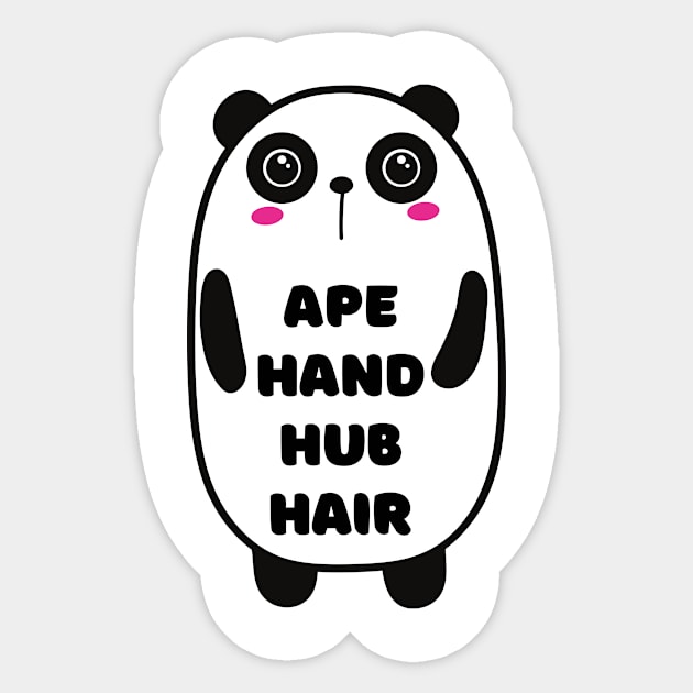 A panda bear Sticker by Caregiverology